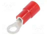 Tip: ring; M3; Ø: 3.2mm; 0.3÷1.65mm2; crimped; for cable; insulated NICHIFU