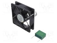 Fan: EC; axial; 230VAC; 92x92x25mm; 88.43m3/h; 31dBA; Vapo; 2900rpm SUNON