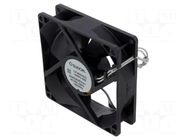 Fan: EC; axial; 230VAC; 92x92x25mm; 88.43m3/h; 31dBA; Vapo; 2900rpm SUNON