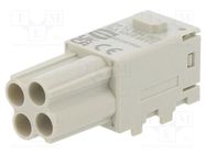 Connector: HDC; module; female; Han-Modular® Domino; PIN: 4 HARTING