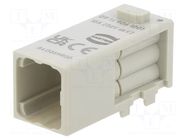 Connector: HDC; module; male; Han-Modular® Domino; PIN: 6; Han D® HARTING