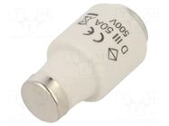 Fuse: fuse; 50A; 500VAC; gF,quick blow; DIII HAGER