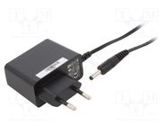 Power supply: switched-mode; mains,plug; 12VDC; 0.5A; 6W; Plug: EU POS