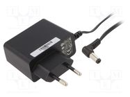 Power supply: switched-mode; mains,plug; 12VDC; 0.5A; 6W; Plug: EU POS