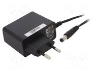 Power supply: switching; mains,plug-in; 12VDC; 1.25A; 15W; 84.13% POS