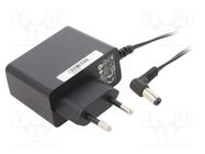 Power supply: switching; mains,plug; 12VDC; 1.25A; 15W; Plug: EU POS