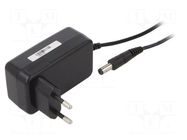 Power supply: switching; mains,plug-in; 12VDC; 2A; 24W; 86.2%; POSC POS