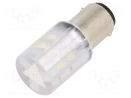 LED lamp; white; BA15D,T20; 230VDC; 230VAC; plastic; -20÷60°C CML INNOVATIVE TECHNOLOGIES