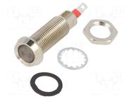 Indicator: LED; recessed; green; 24÷28VDC; Ø8.1mm; IP67; connectors MARL