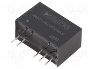 Converter: DC/DC; 2.25W; Uin: 21.6÷26.4V; Uout: 20VDC; Uout2: -5VDC AIMTEC