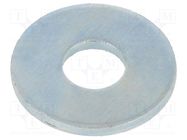 Washer; round; M6; D=18mm; h=1.6mm; steel; Plating: zinc; DIN 9021 BOSSARD