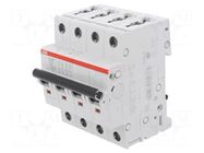 Circuit breaker; 400VAC; Inom: 20A; Poles: 4; Charact: C; 10kA; IP20 ABB