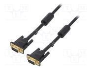 Cable; D-Sub 15pin HD plug,both sides; black; 30m; Core: Cu VENTION