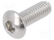 Screw; M3x8; 0.5; Head: button; hex key; HEX 2mm; ISO 7380-1 KRAFTBERG