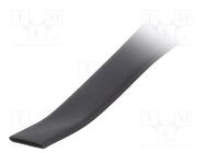 Heat shrink sleeve; glueless; 2: 1; 4.8mm; L: 30m; black WEIDMÜLLER