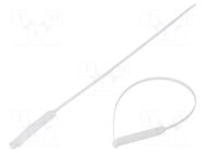 Cable tie; with label; L: 360mm; W: 4.8mm; natural; polyamide; 220N ABB