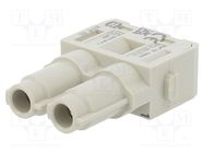 Connector: HDC; module; female; Han-Modular®; PIN: 2; 70A; 1000V HARTING