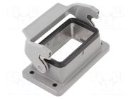 Enclosure for connectors: HDC; size 10B; for panel mounting HARTING