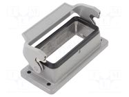 Enclosure for connectors: HDC; size 16B; for panel mounting HARTING