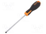 Screwdriver; slot; 5x1,0mm; EVOX; Blade length: 125mm BETA