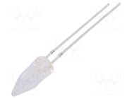 LED; blue; 5mm; 500÷750mcd; 100°; Front: Rocket; 12VDC; No.of term: 2 OPTOSUPPLY