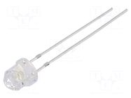 LED; white cold; 4.85mm; 1560÷2180mcd; Front: Diamond; 8500-18000K OPTOSUPPLY