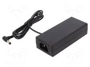 Power supply: switching; 48VDC; 1.5A; Out: 5,5/2,1; 70W; 80÷264VAC CINCON
