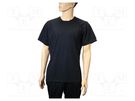 T-shirt; ESD; M,men's; cotton,polyester,carbon fiber; black EUROSTAT GROUP