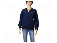 Sweatshirt; ESD; XXXS; cotton,polyester,carbon fiber; 320g/m2 EUROSTAT GROUP