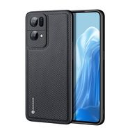 Dux Ducis Fino case cover covered with nylon material Oppo Reno7 Pro 5G black, Dux Ducis