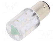 LED lamp; green; BA15D,T20; 24VDC; 24VAC; plastic; -20÷60°C CML INNOVATIVE TECHNOLOGIES