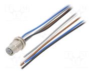 Cable: for sensors/automation; M12; PIN: 5; straight; 1m; plug; PUR MURR ELEKTRONIK