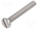 Screw; M3x20; 0.5; Head: cheese head; slotted; A2 stainless steel BOSSARD