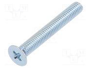 Screw; M3x22; Head: countersunk; Phillips; PH1; steel; zinc BOSSARD