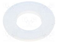 Washer; round; M4; D=9mm; h=0.8mm; polyamide; DIN 125A; BN 1074 BOSSARD