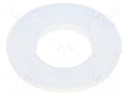 Washer; round; M4; D=9mm; h=0.8mm; polyamide; DIN 125A; BN 1074 BOSSARD