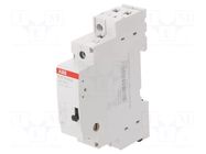 Relay: installation; monostable; NO; Ucoil: 24VAC,24VDC; E297; 16A ABB