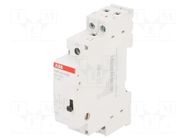 Relay: installation; monostable; NC + NO; Ucoil: 230VAC; E297; 16A ABB