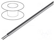 Wire: loudspeaker cable; stranded; Cu,tinned; white-black; 300V BELDEN