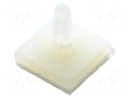 PCB distance; rubber; L: 4mm; self-adhesive,snap fastener DREMEC