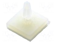 PCB distance; rubber; L: 4mm; self-adhesive,snap fastener DREMEC