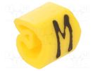 Markers; Marking: M; 1.3÷3mm; PVC; yellow; -30÷80°C; leaded; CLI C WEIDMÜLLER