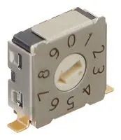 ROTARY CODED SWITCH, 10POS, 20V, R/A SMD