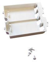 BATTERY COMPARTMENT, 2X9V, ABS, WHITE