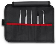 KNIPEX 92 00 02 Precision Tweezers Set 5 parts 90 mm