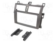 Radio frame; Subaru,Toyota; 2 DIN; dark grey ACV