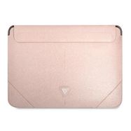 Guess Saffiano Triangle Logo case for a 16&quot; laptop - pink, Guess