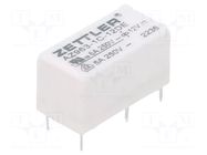 Relay: electromagnetic; SPDT; Ucoil: 12VDC; 6A; 6A/250VAC; 6A/30VDC ZETTLER