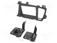 Radio frame; Kia; 2 DIN; black ACV