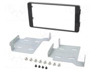 Radio frame; Mitsubishi; 2 DIN; black gloss ACV